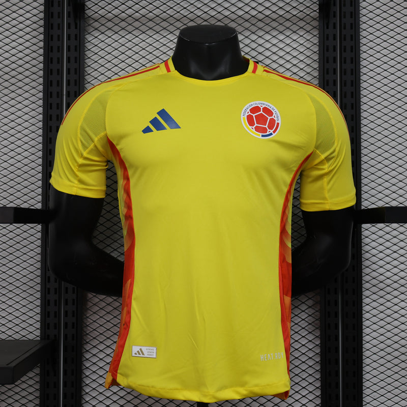 CAMISETA MASCULINA COLÔMBIA I COPA AMÉRICA 2024 (VERSÃO DE JOGADOR) 