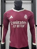 CAMISOLA DE MANGA COMPRIDA MASCULINA REAL MADRID II 25/26 (VERSÃO DE JOGADOR) 