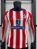 ATLÉTICO DE MADRID I 25/26 CAMISOLA MASCULINA DE MANGA COMPRIDA (VERSÃO DE JOGADOR) 