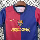 CAMISETA BARCELONA I 24/25 CONJUNTO INFANTIL TRAVIS SCOTT