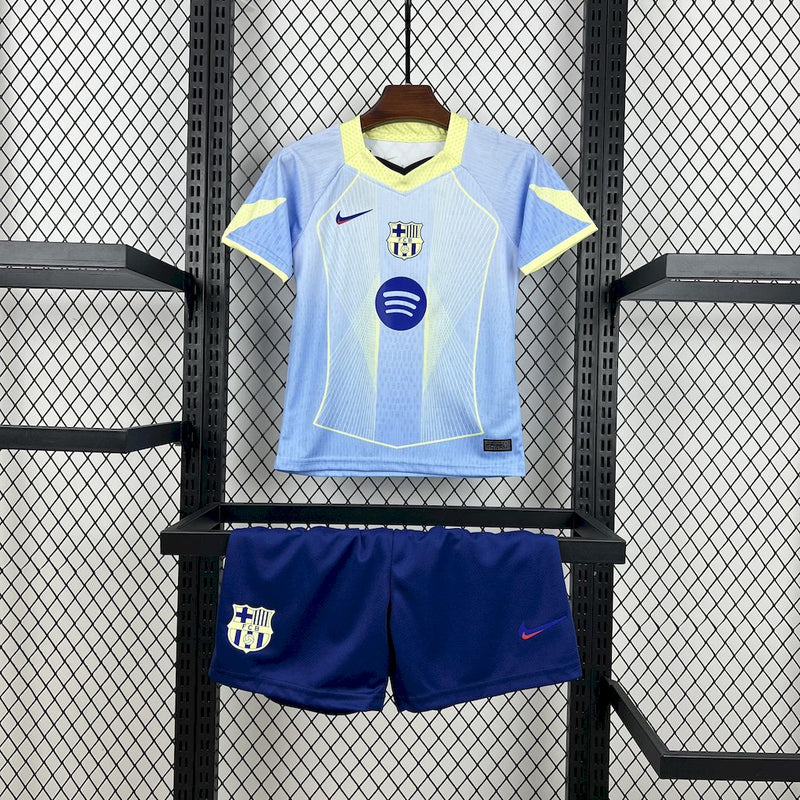 CAMISETA BARCELONA EDICIÓN ESPECIAL AZUL 25/26 CONJUNTO INFANTIL
