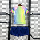 CAMISETA BARCELONA EDICIÓN ESPECIAL VERDE AZUL 25/26 CONJUNTO INFANTIL