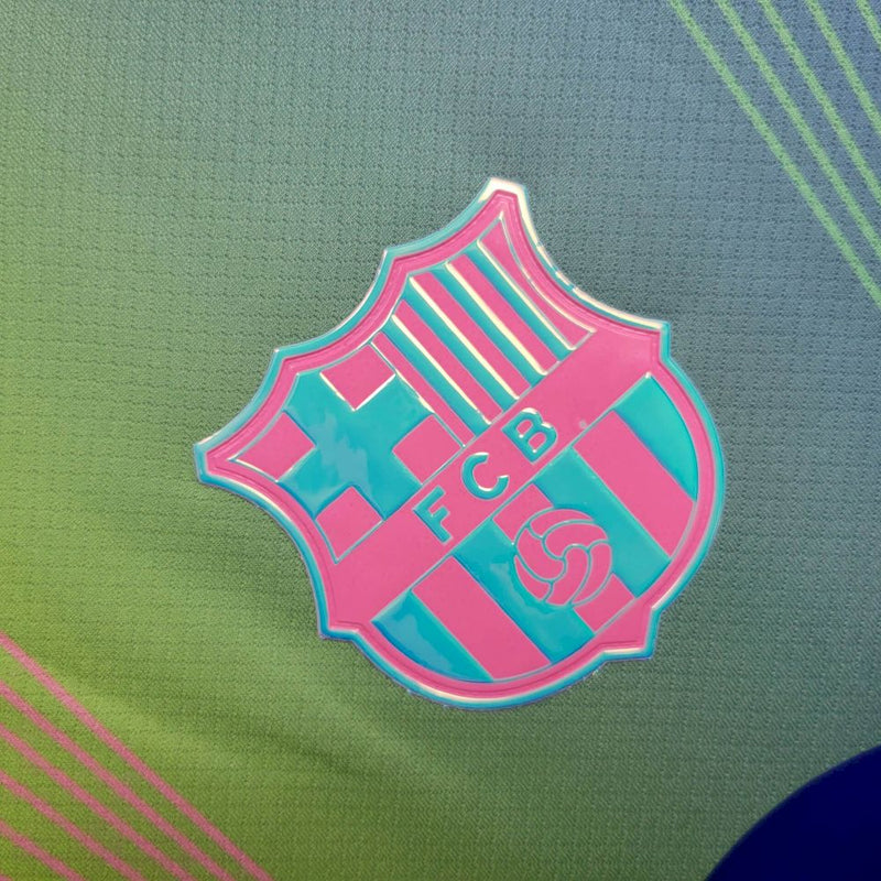 CAMISETA BARCELONA EDICIÓN ESPECIAL VERDE AZUL 25/26 HOMBRE
