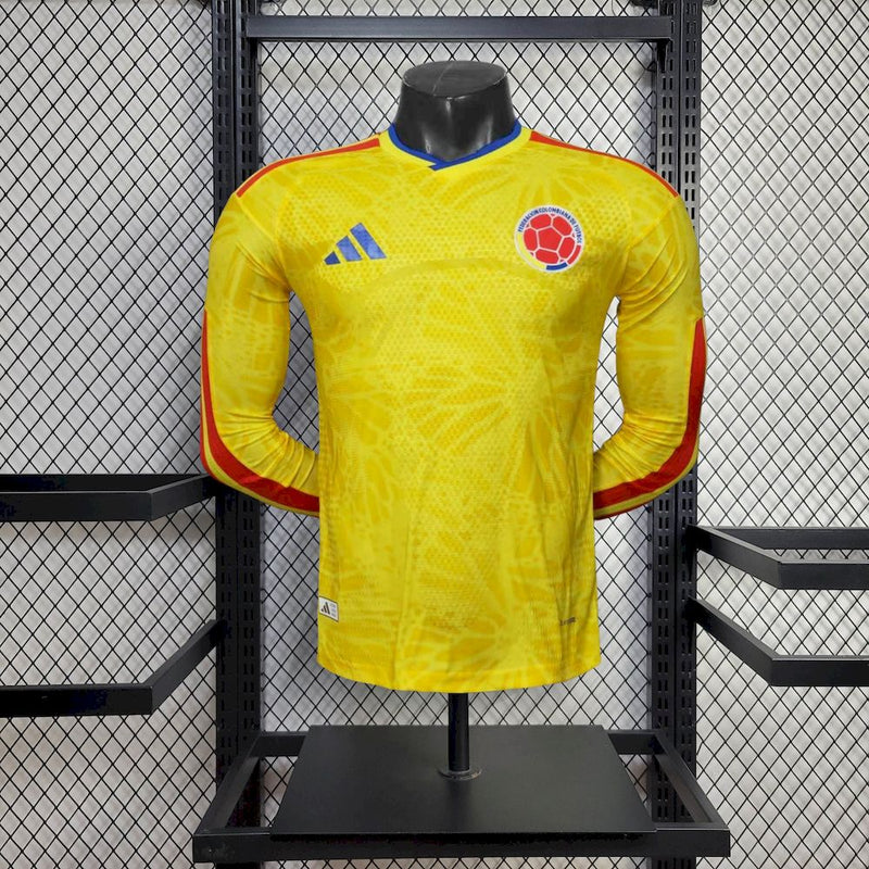 CAMISETA COLOMBIA I 26/27 HOMBRE MANGA LARGA (VERSIÓN JUGADOR)