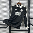 T-SHIRT MASCULINA DE MANGA COMPRIDA OASIS TOUR EDIÇÃO ESPECIAL PRETA TAMANHO 25/26 