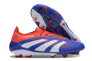TACOS FÚTBOL PREDATOR ACCURACY 25ª GENERACIÓN FG AZUL/ROJO/BLANCO CORDONES
