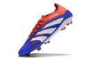 TACOS FÚTBOL PREDATOR ACCURACY 25ª GENERACIÓN FG AZUL/ROJO/BLANCO CORDONES