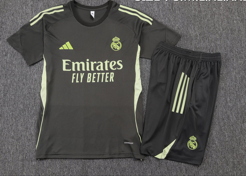 REAL MADRID CONJUNTO ENTRENAMIENTO GRIS - AMARILLO 25/26 HOMBRE
