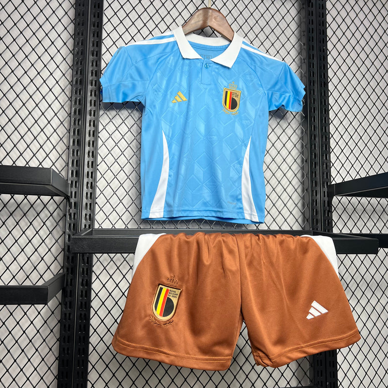 CAMISETA BELGICA II EURO 2024 CONJUNTO INFANTIL