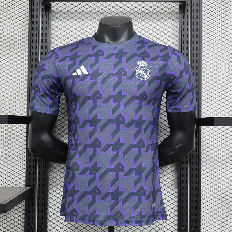 CAMISA DE AQUECIMENTO DO REAL MADRID I 24/25 HOMEM (VERSÃO DE JOGADOR) 