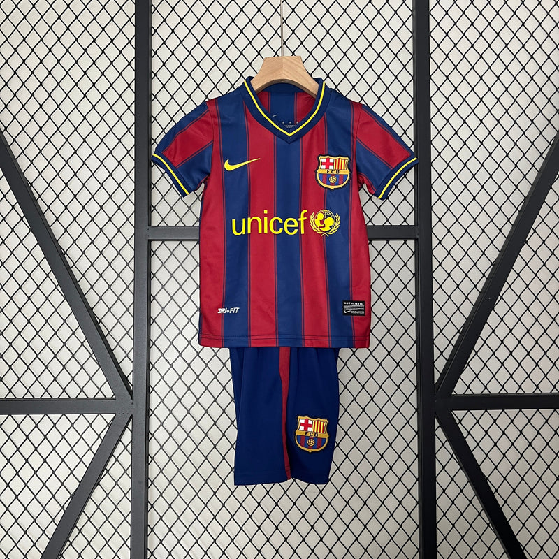 BARCELONA T-SHIRT I 09/10 CHILDREN'S SET (RETRO)