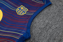 BARCELONA MEN'S SLEEVELESS BLUE TWILL INJET TRAINING SET 25/26 