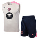 BARCELONA WHITE PINK TRAINING SET 25/26 MEN'S SLEEVELESS 