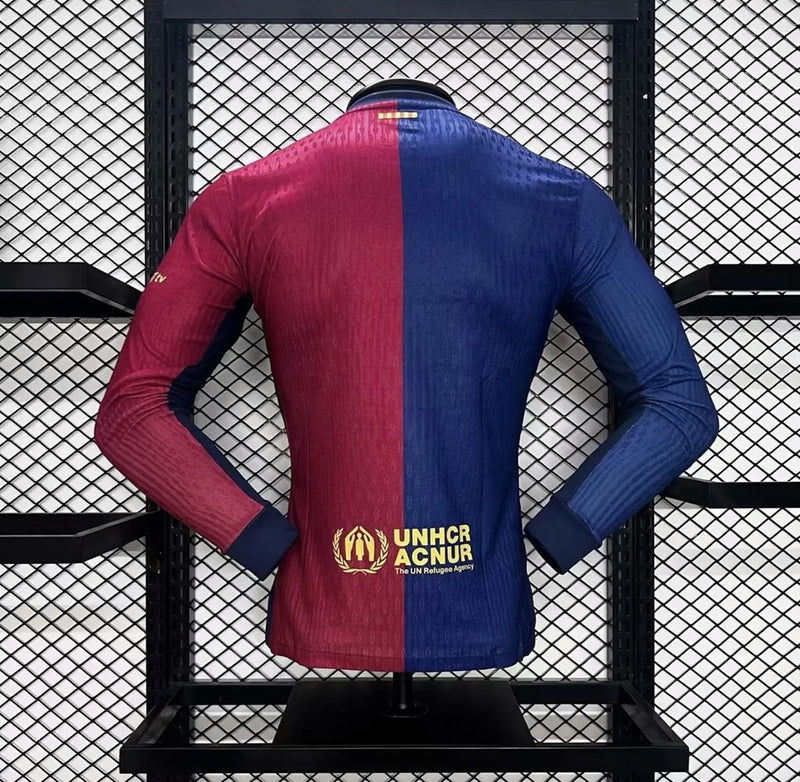 T-SHIRT HOMEM BARCELONA I 24/25 (VERSÃO JOGADOR) 