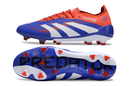 TACOS FÚTBOL PREDATOR ACCURACY 25ª GENERACIÓN FG AZUL/ROJO/BLANCO CORDONES