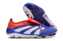TACOS FÚTBOL PREDATOR ACCURACY 25ª GENERACIÓN FG AZUL/ROJO/BLANCO LENGÜETA PLEGABLE