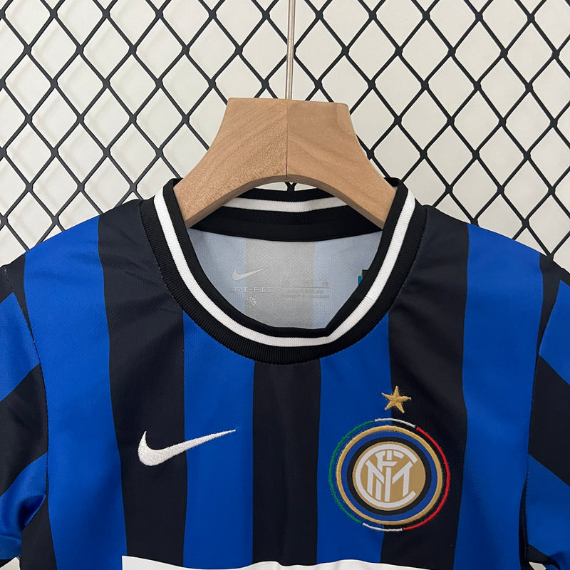 CAMISETA INTER DE MILAN I 09/10 CONJUNTO INFANTIL (RETRO)