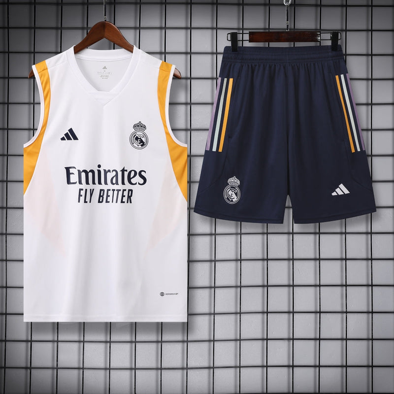 CONJUNTO SEM MANGAS REAL MADRID TRAINING II 23/24 HOMEM 