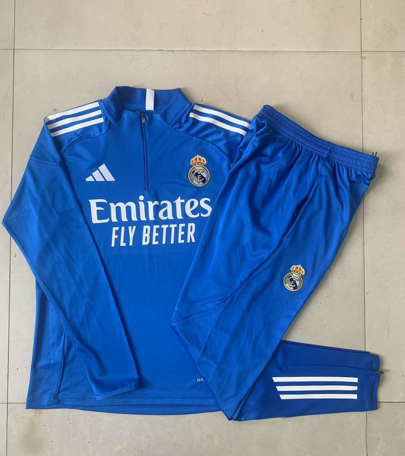 CHÁNDAL REAL MADRID AZUL BLANCO 25/26 INFANTIL MEDIO CIERRE