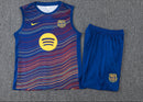 BARCELONA MEN'S SLEEVELESS BLUE TWILL INJET TRAINING SET 25/26 