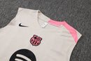 BARCELONA WHITE PINK TRAINING SET 25/26 MEN'S SLEEVELESS 