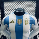 CAMISETA ARGENTINA I COPA AMÉRICA 2024 HOMBRE MANGA LARGA(VERSIÓN JUGADOR)