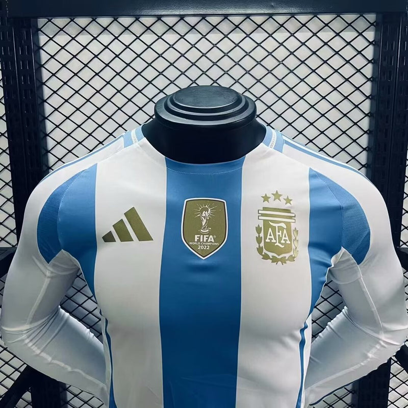 CAMISETA MASCULINA ARGENTINA I COPA AMÉRICA 2024 (VERSÃO JOGADOR) 