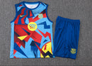 BARCELONA LIGHT BLUE INKJET TRAINING SET 25/26 MEN'S SLEEVELESS 