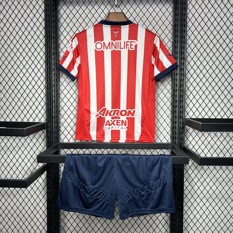 CAMISETA CHIVAS GUADALAJARA I 24/25 CONJUNTO INFANTIL