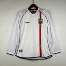 CAMISETA INGLATERRA I 2002 HOMBRE MANGA LARGA(RETRO)