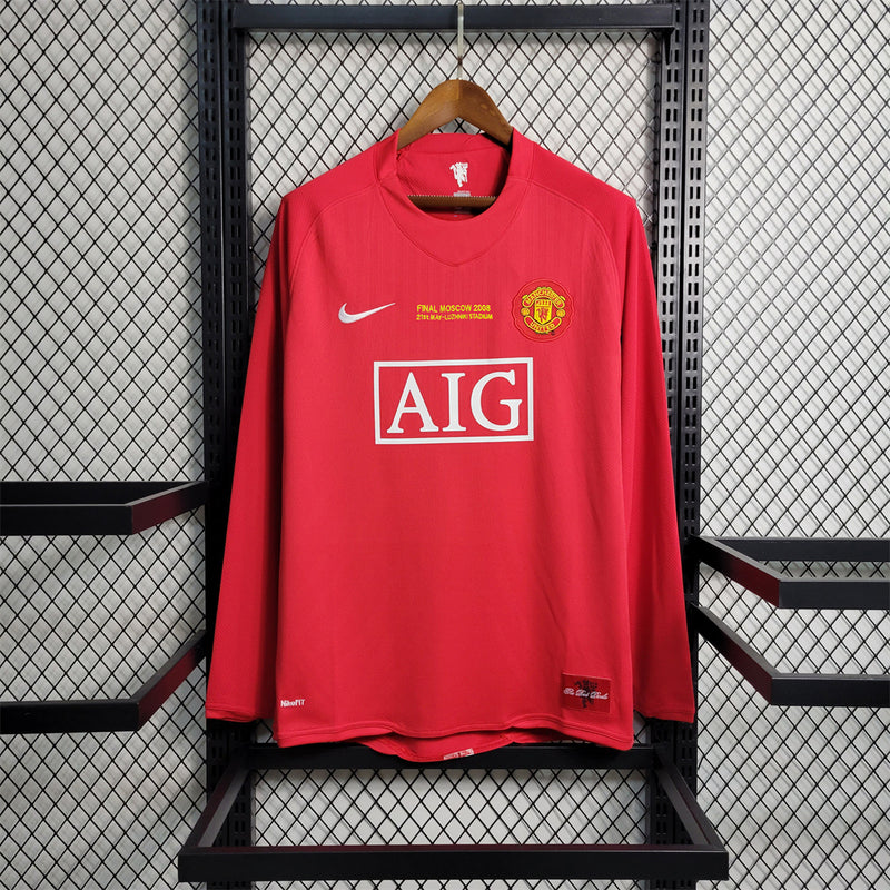 MANCHESTER UNITED I 07/08 HOMBRE MANGA LARGA (RETRO)