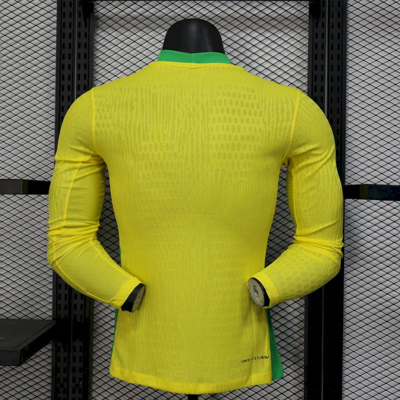 CAMISETA BRASIL I 25/26 HOMBRE MANGA LARGA (VERSIÓN JUGADOR)