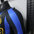 CAMISOLA DE MANGA COMPRIDA MASCULINA INTER MILAN I 24/25 (VERSÃO DE JOGADOR)